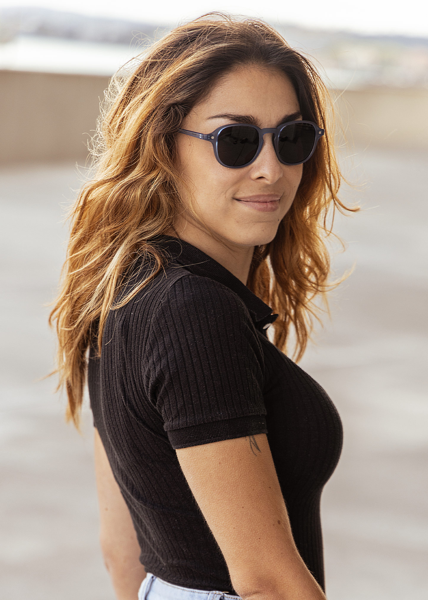 Inga – Liquorice - READING GLASSES