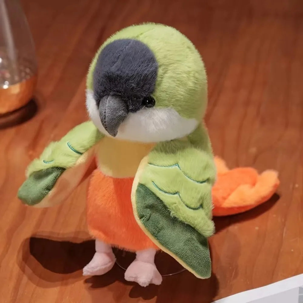 Educational Bird Hand Puppet Budgerigar Cockatiel Cosplay Monk Parakeet 20cm Game Props