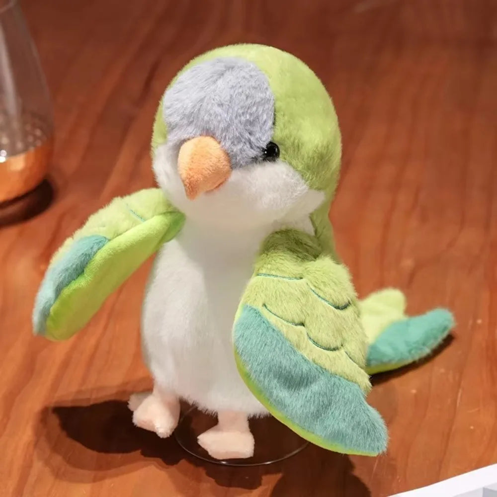 Educational Bird Hand Puppet Budgerigar Cockatiel Cosplay Monk Parakeet 20cm Game Props