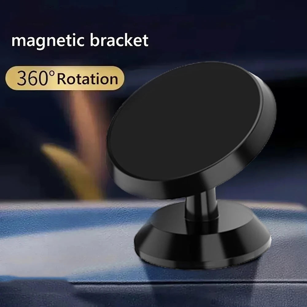 Magnetic Car Phone Holder With 360° Adjustable Rotation Stable Support Holder For iPhone 15 14 Samsung Xiaomi Dashboard Stand